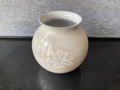 Buy Denby Pottery  Coloroll  'Tasmin'   Vase   Floral Design    Fine Stoneware • 5£