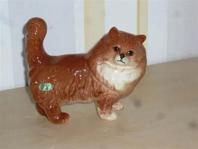 Buy Beswick Persian Ginger Cat ‘Standing, Tail Erect’ – Model No. 1989 • 11.99£