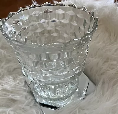 Buy VINTAGE Clear Glass Footed Composite Bowl • 14.40£