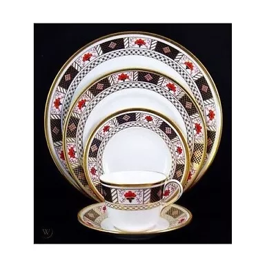Buy Derby Border By Royal Crown Derby 5 Piece Place Setting, New In Box • 468.88£