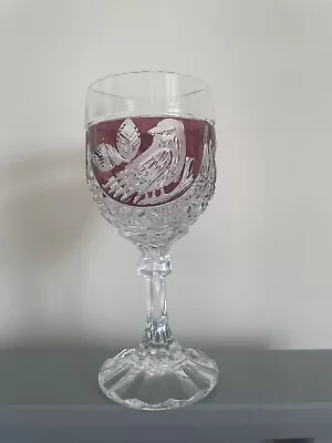 Buy Hofbauer Byrdes Lead Crystal Bird Design Wine Glass Goblet • 8.50£