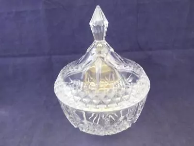 Buy Vintage Clear Cut Glass Lidded Bowl. • 12.96£