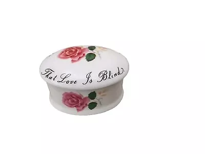 Buy Royal Adderley Pill Box Love Is Blind Roses Bone China Vintage 2.5  VGC • 4.99£