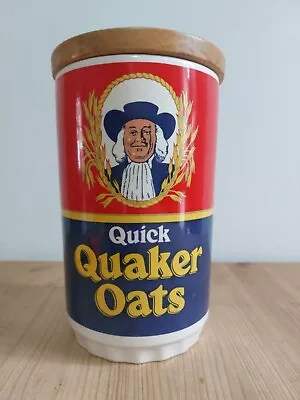 Buy Vintage Lord Nelson Pottery Quick Quaker Oats Ceramic Storage Jar • 10£