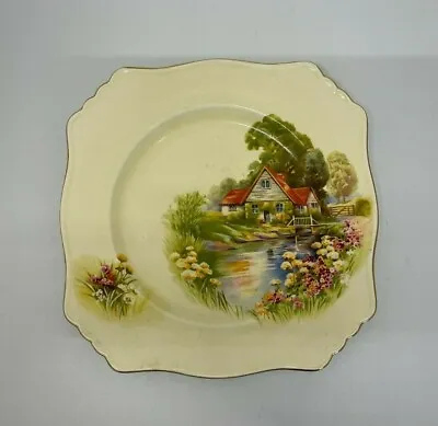 Buy Royal Winton Grimwades Red Roof Square Salad Side Plate 8.75  Gold Trim • 20£