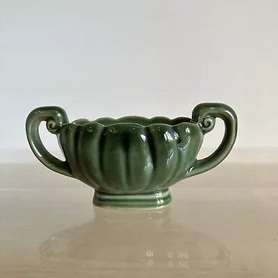 Buy Vintage 1950s 'Wade' Pottery Sage Green Two Handled Posy Vase • 6.99£