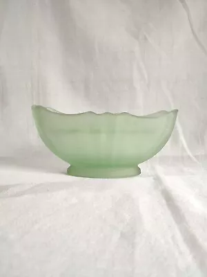 Buy Vintage Art Deco Green Frosted Glass Mantle Vase And Frog  Bagley  • 24£