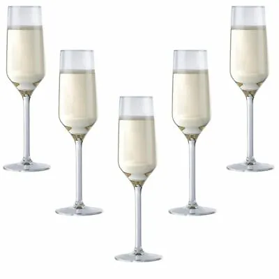 Buy 6 X Champagne Flutes BBQ Party Bar Glasses Cava Prosecco Glass 220ml 7.4 Oz 22cl • 13.95£