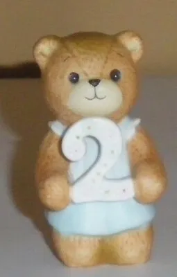 Buy Lucy & Me- By Artist Lucy Riggs-approx. 2.5  Kneeling Teddie Bear #2 Blue • 3.88£