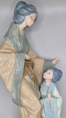 Buy Lladro Nao Geisha Japanese Oriental Mother With Child Rare  • 32£