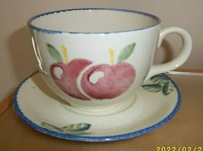 Buy Vintage Poole Pottery Dorset Fruit Breakfast Cup & Saucer • 13.95£
