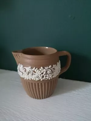 Buy Doulton Lambeth Silicon Small Decorative Stoneware Pottery Jug Brown White • 8£