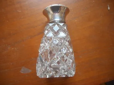 Buy Silver Top Sugar Powder Shaker Sifter Cut Glass Heavy Hand Blown  See Others • 9.50£
