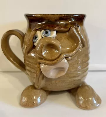 Buy Pretty Ugly Mug Made In Wales | Welsh Studio Pottery Mug Brown • 13.99£