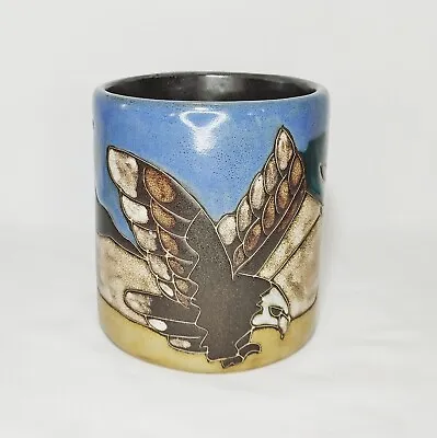 Buy Mara Of Mexico Eagle Desert Mountains Art Studio Stoneware Mug 16 Oz  • 19.68£