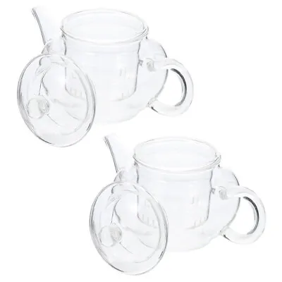 Buy Glass Tea Pot With Infuser Set - 2pcs, 250ml, Stovetop Safe • 18.01£