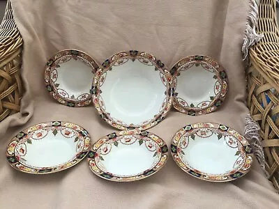 Buy Rare Alfred Meakin Windsor Pattern Dessert/soup Bowls/Dishes. 1 Large & 5 Small. • 25£