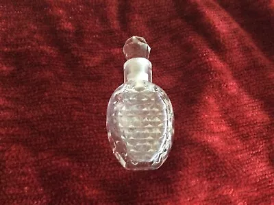 Buy Victorian Oval Cut Glass Scent Bottle. • 22£