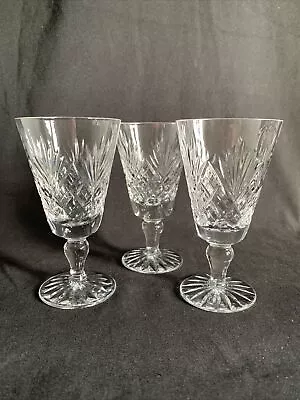 Buy Royal Doulton Crystal Juno Sherry Glasses X3, 4 3/8” Tall Unsigned • 20£