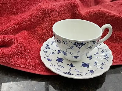 Buy Yorktown By Salem China Co Olde Staffordshire Cup And Saucer Blue • 9.99£