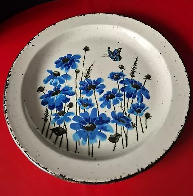 Buy Stonehenge Pottery Midwinter. Hand Painted Blue Floral Springtime Design. #0268 • 11.50£