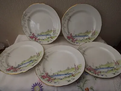 Buy 5 Hammersley Tea Plates - Porcelain/china - Made In England • 10£