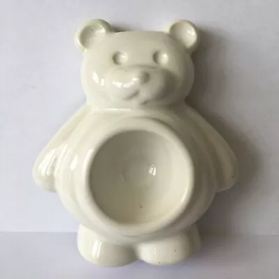 Buy Fab Vintage Honiton Pottery White Teddy Bear Novelty Ceramic Egg Cup England • 9.50£