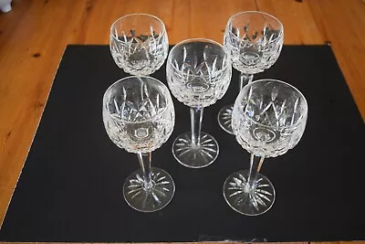 Buy Waterford Lismore Crystal Hock Balloon Wine Glasses Ireland Set Of (5). 6oz • 144.44£