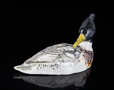 Buy Cicely Lushington Studio Pottery - Merganser Duck Bird Figure Model Sculpture • 40£