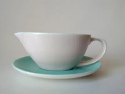 Buy Poole Ice Green And Seagull Sauce Boat And Saucer • 9.99£