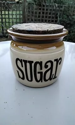 Buy Vintage 1970s Sugar Canister Jar With Cork Lid T G Green Ltd Church Gresley  • 7£