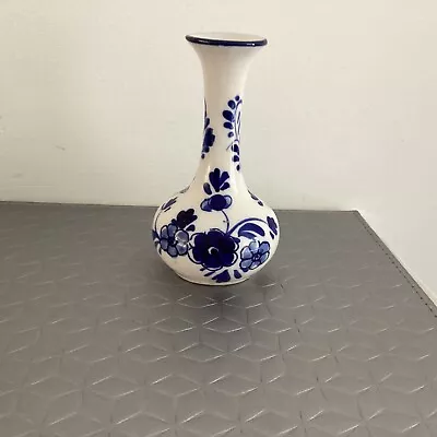 Buy Lovely Little Blue And White Bud Vase  4ins High • 7.50£