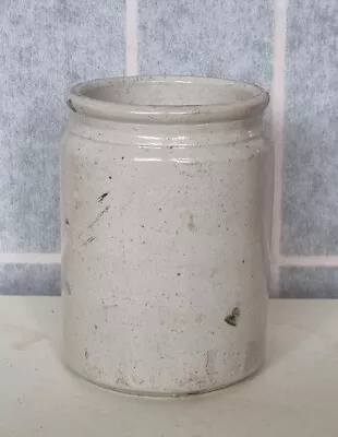 Buy Antique Stoneware Jar Cream Glaze • 9.99£