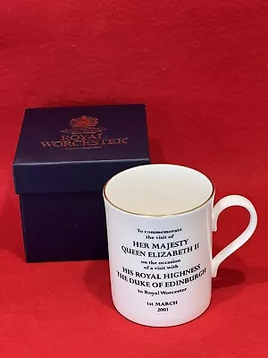 Buy Royal Worcester 250th Anniversary Mug Queen Elizabeth II - Original Box • 9.99£