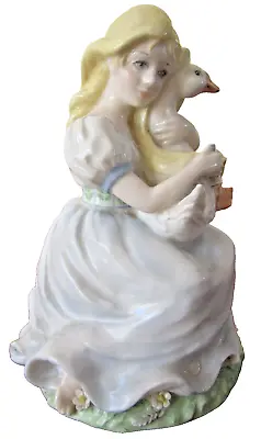 Buy Figurine  THE GOOSE GIRL”, COALPORT  15cm, Spe.Ed. #3951 Of 9400 Bone China 1985 • 5.95£