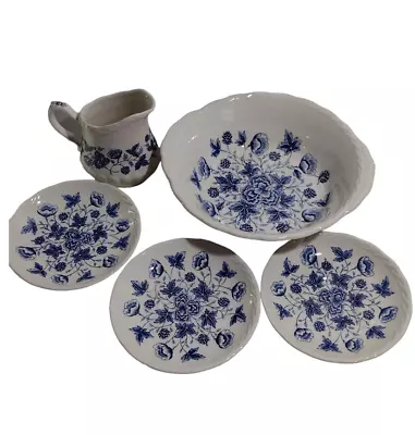Buy Vintage China Blue & White W.H. Grindley OLD CHELSEA IRONSTONE Mixed Pieces • 24.07£