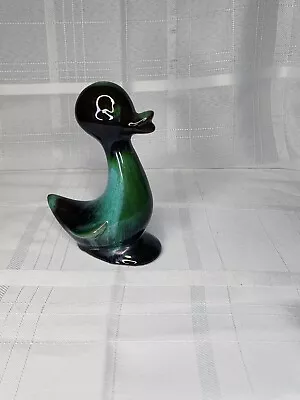 Buy Vntg Blue Mountain Pottery Duckling Blue Teal Green Drip Glaze Figurine  • 16.98£