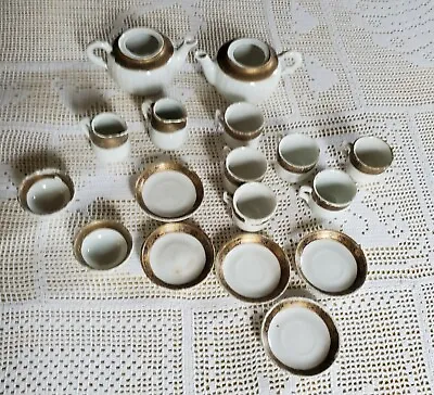 Buy 17 Pieces Of Child's Antique German Porcelain China Tea Set • 19£