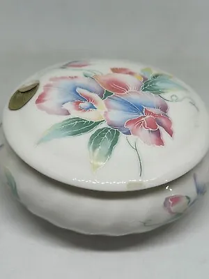 Buy Aynsley Bone China Floral Pastel Little Sweetheart Trinket Pot Lid Box 11cm #LH • 3.78£