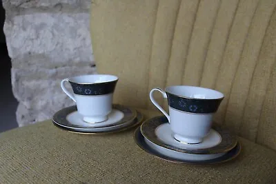 Buy 2 X Royal Doulton Carlyle Trios Cup Saucer And Plates (6) • 19£