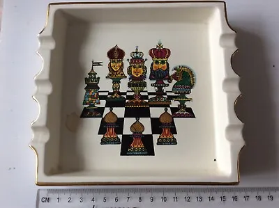 Buy Vintage Carlton Ware Ashtray Chessmen Design Left As Found Steampunk Shed Cave • 9.99£