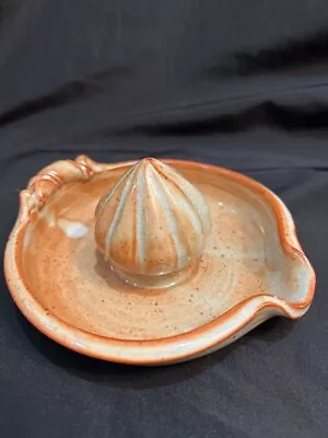 Buy Unique Orange Handmade Pottery Ceramic Lemon Orange Juicer Reamer Signed • 50£