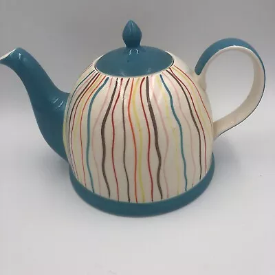 Buy WHITTARD OF CHELSEA - Teapot Rainbow Striped Red Handpainted - Dishwasher Safe • 14£