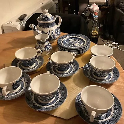 Vintage Churchill Blue Willow China | Pips Trip
