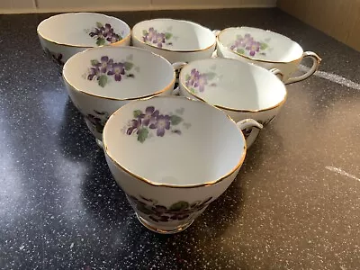 Buy “Duchess” Vintage Bone China “Violetta” Pattern. Tea Set + Ainsley Sugar Bowl.  • 0.99£