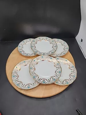 Buy Salisbury Crown China Royal Pendant Side Plate Art Deco Bone China Tea Plate X6 • 25£
