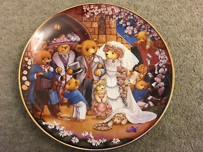 Buy Teddy Bear Wedding Decorative Plate Franklin Mint Heirloom Recommendation. • 3£