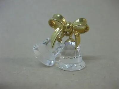 Buy Swarovski Crystal Bells ~ Memories Celebrations ~ Gold Tone Bow • 18.99£