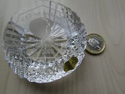 Buy CEF Of IRELAND 50th ANNIVERSARY 1950-2000 TYRONE CRYSTAL PAPERWEIGHT. • 7.95£