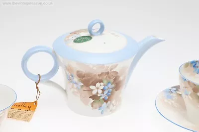 Buy Extremely Rare 10 Piece Shelley China Tea Set 12573 Teapot Jug Bowl Cup Plate • 495£